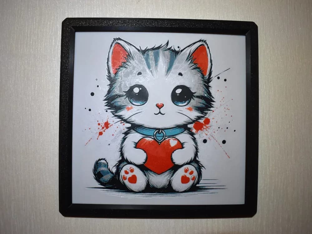 Cute Kitten Hueforge by Chris B HueForge model: Cute Kitten Hueforge by Chris B