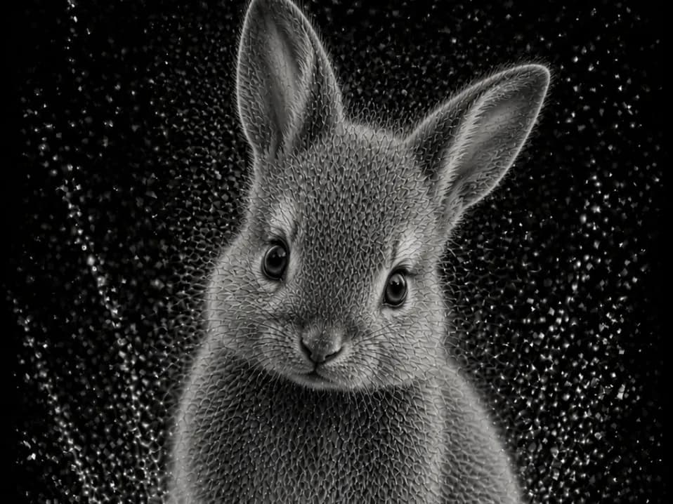 Baby Rabbit – Baby Animals Series EASY PRINT by Hueforge Maker HueForge model: Baby Rabbit – Baby Animals Series EASY PRINT by Hueforge Maker