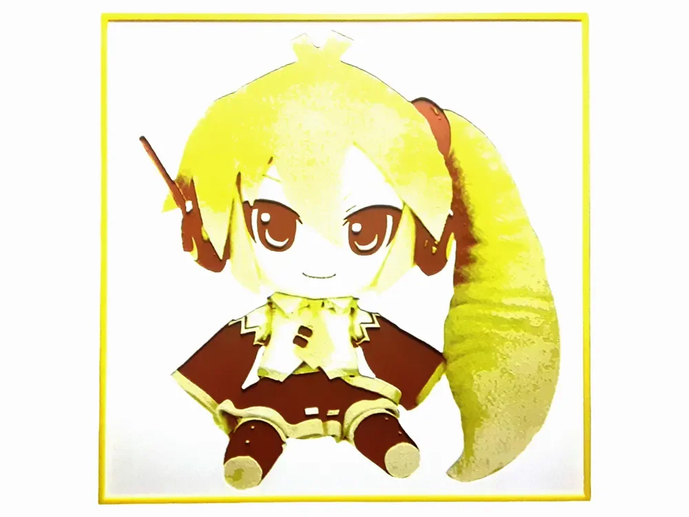 Akita Neru Hueforge Vocaloid Plush Hatsune Miku by Elsie Moonshadow HueForge model: Akita Neru Hueforge Vocaloid Plush Hatsune Miku by Elsie Moonshadow