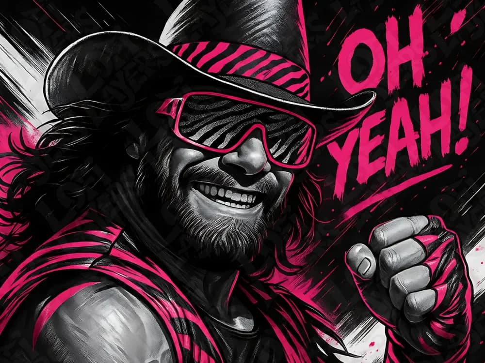 Macho Man Randy Savage Hueforge by LoFi Layers HueForge model: Macho Man Randy Savage Hueforge by LoFi Layers