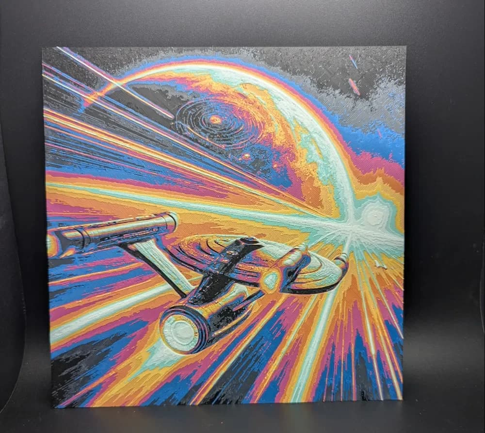 HueForge model: Enterprise Hueforge by the_bearded_jedi