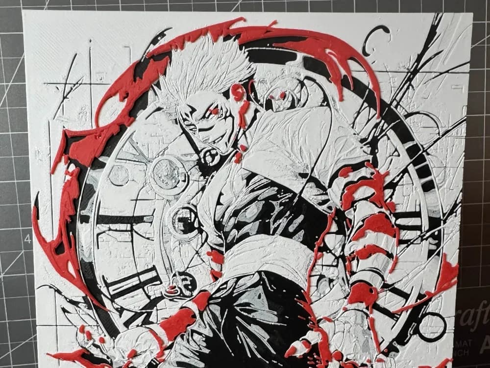 HueForge model: Hueforge of Sukuna from jujutsu kaisen by SBC Creations