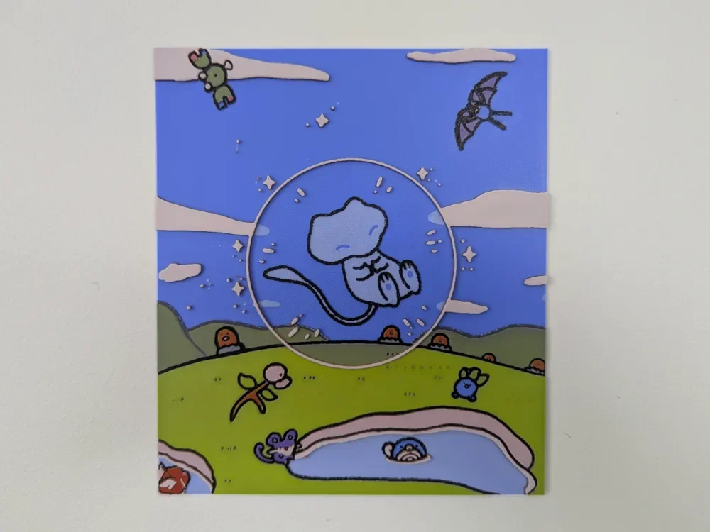 HueForge model: Shiny Mew Hueforge - Pokemon by Razel