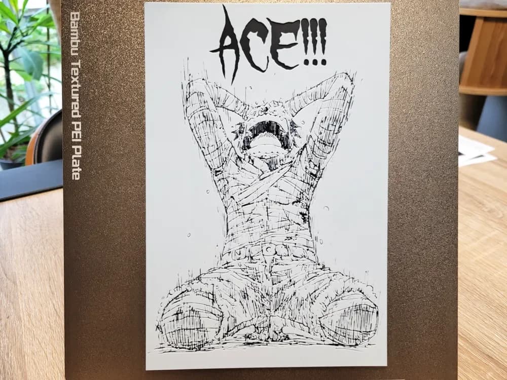 HueForge model: Luffy Crying Ace - Hueforge 157x235 Black & white by Vincent111