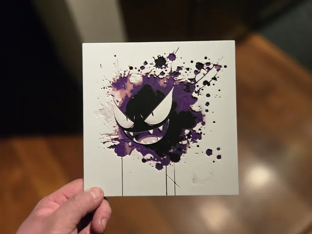 Graffiti Ghastly Hueforge by 3Ree Printing HueForge model: Graffiti Ghastly Hueforge by 3Ree Printing