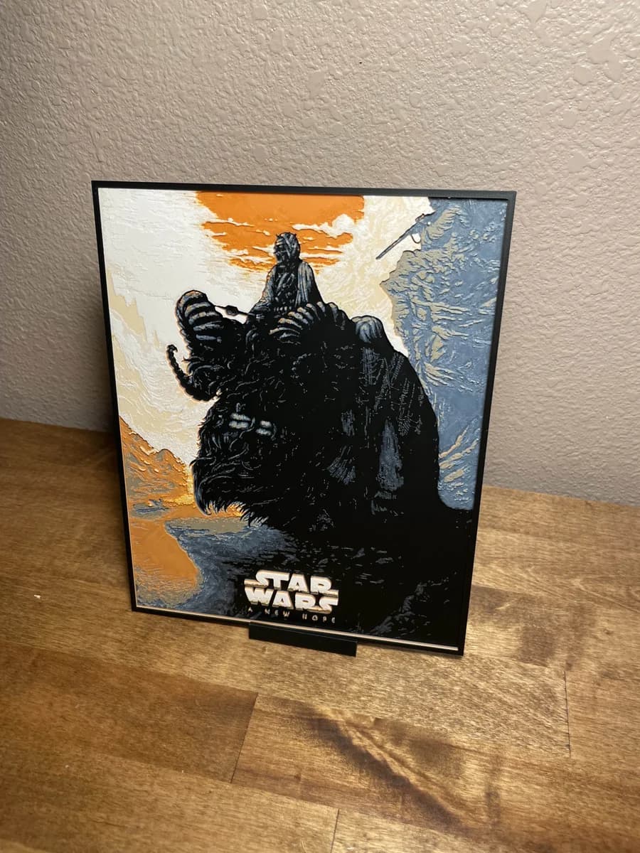 Star Wars - A New Hope by Cloudy Nostalgia HueForge model: Star Wars - A New Hope by Cloudy Nostalgia