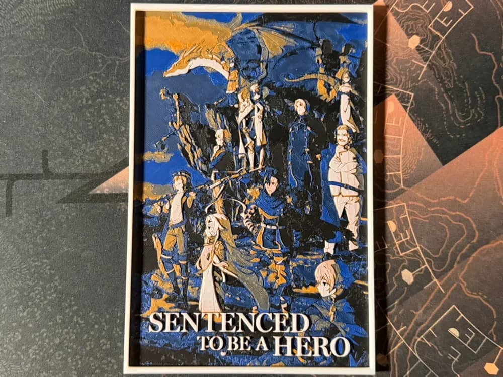 Sentenced to be a Hero - HueForge Anime by ZorPrime7 HueForge model: Sentenced to be a Hero - HueForge Anime by ZorPrime7