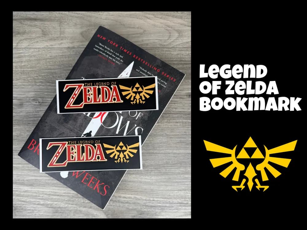 Legend of Zelda Logo Bookmark by Canadian Gamer HueForge model: Legend of Zelda Logo Bookmark by Canadian Gamer