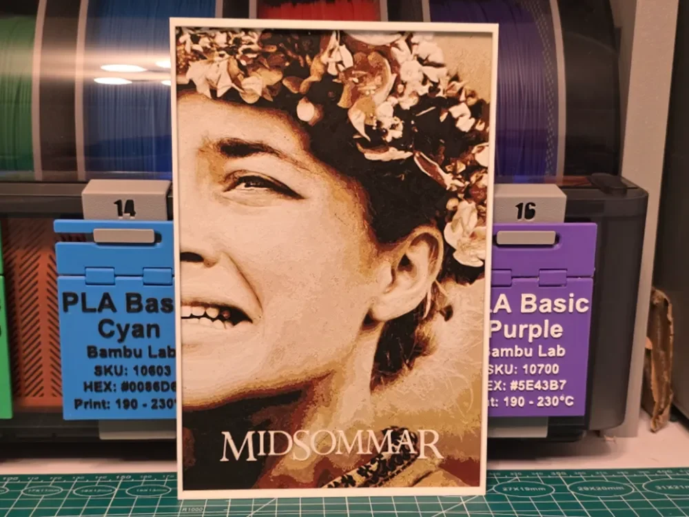 Midsommar Movie Poster - Hueforge Art by Lumpy3D HueForge model: Midsommar Movie Poster - Hueforge Art by Lumpy3D