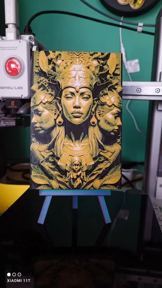 african goddes hueforge by KO Additive Labo HueForge model: african goddes hueforge by KO Additive Labo