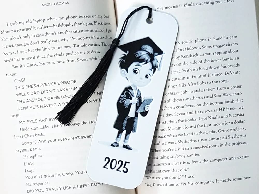No AMS Needed. Boy Grad bookmark, Hueforge by Dame Jo HueForge model: No AMS Needed. Boy Grad bookmark, Hueforge by Dame Jo