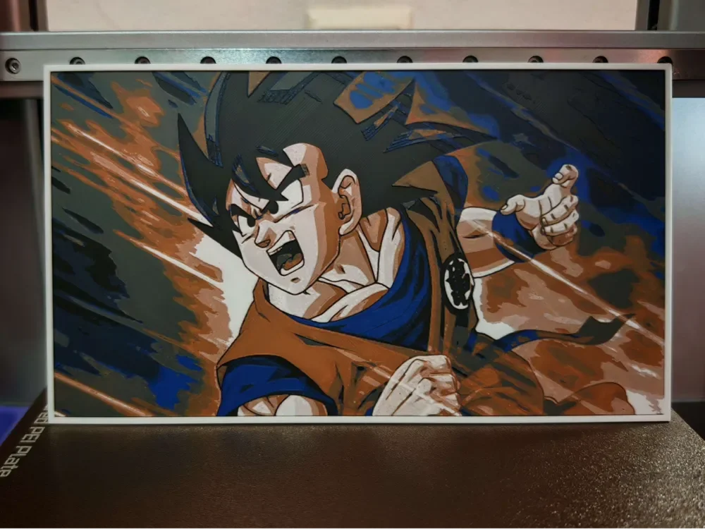 DBZ - Goku hueforge by bzz999 HueForge model: DBZ - Goku hueforge by bzz999