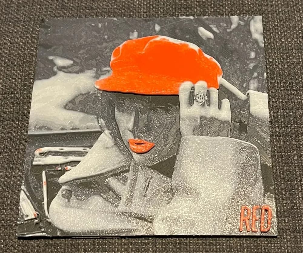 Red (Taylor's Version) Hueforge Print by cyanidesugar HueForge model: Red (Taylor's Version) Hueforge Print by cyanidesugar