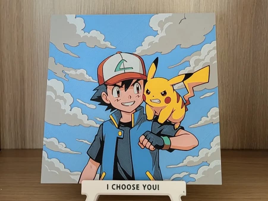 Ash & Pikachu Hueforge Ash & Pikachu Hueforge