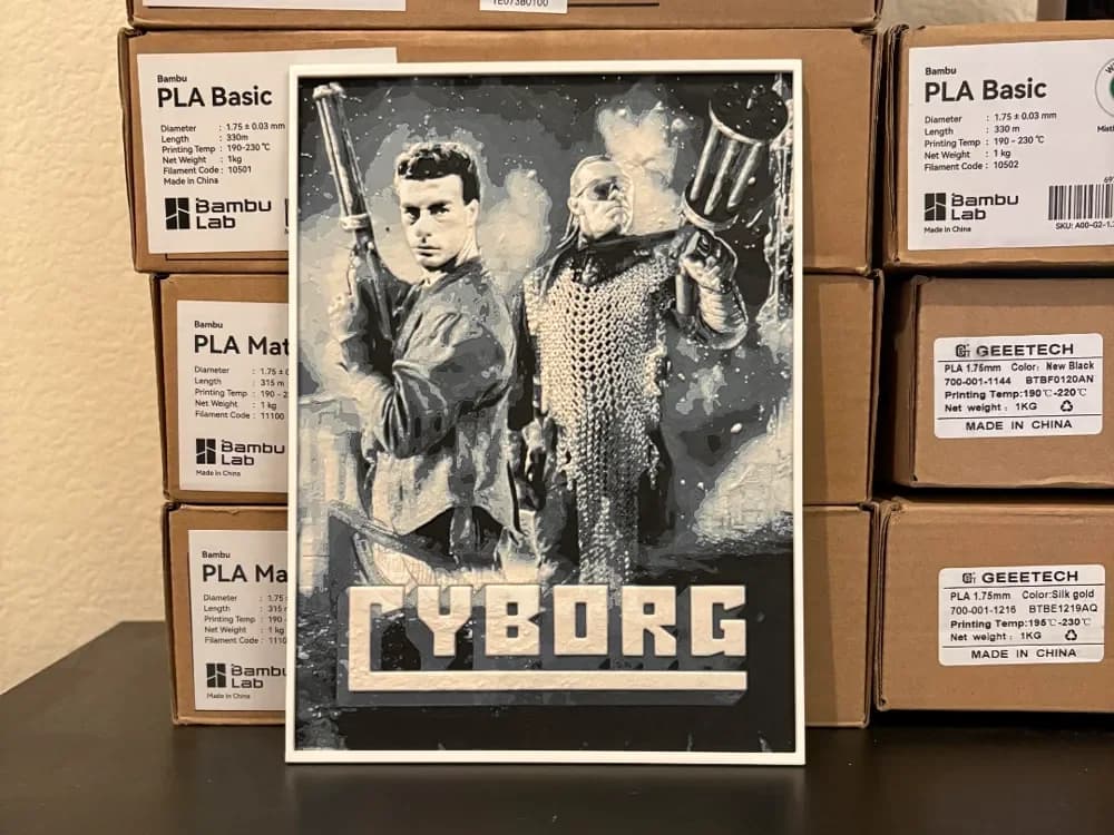 Cyborg Hueforge by Estiv HueForge model: Cyborg Hueforge by Estiv