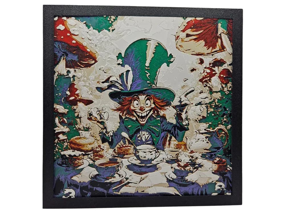 Mad Hatter - Alice in Wonderland Hueforge by Canadian Gamer HueForge model: Mad Hatter - Alice in Wonderland Hueforge by Canadian Gamer