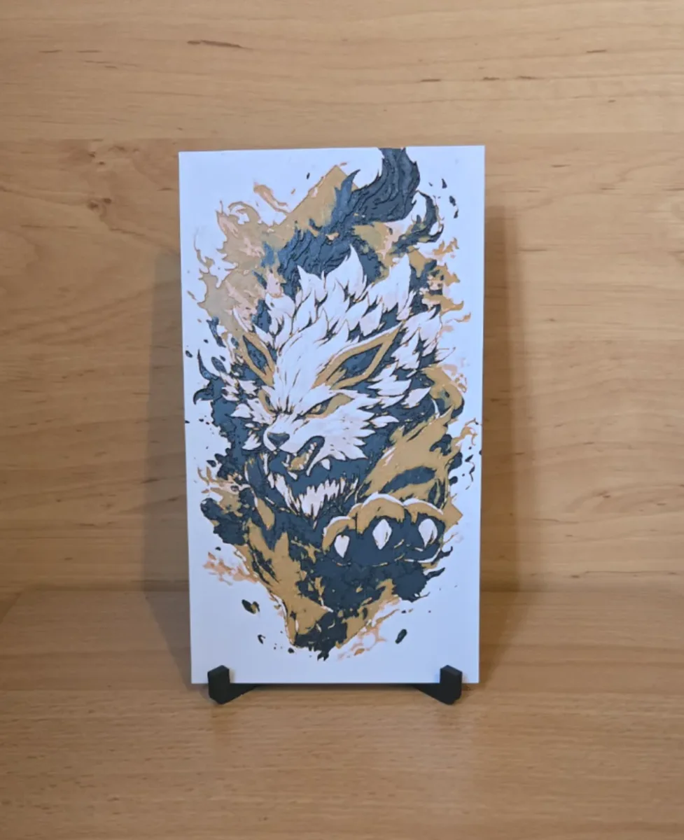 Arcanin Pokemon Hueforge by Kactus Fpv HueForge model: Arcanin Pokemon Hueforge by Kactus Fpv