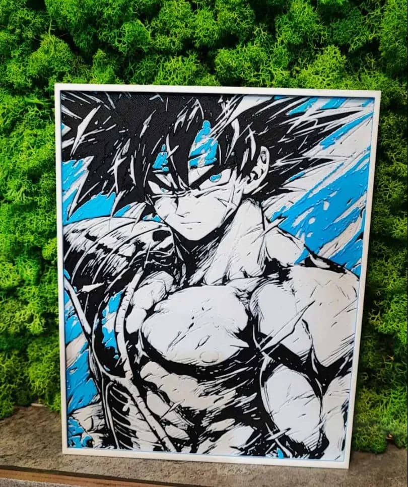 Bardock by Garuda3D HueForge model: Bardock by Garuda3D