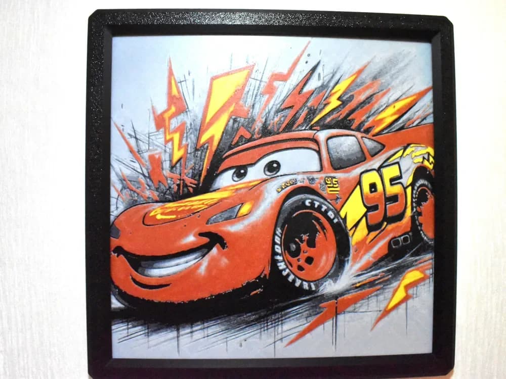 Lightning McQueen Hueforge by Chris B HueForge model: Lightning McQueen Hueforge by Chris B