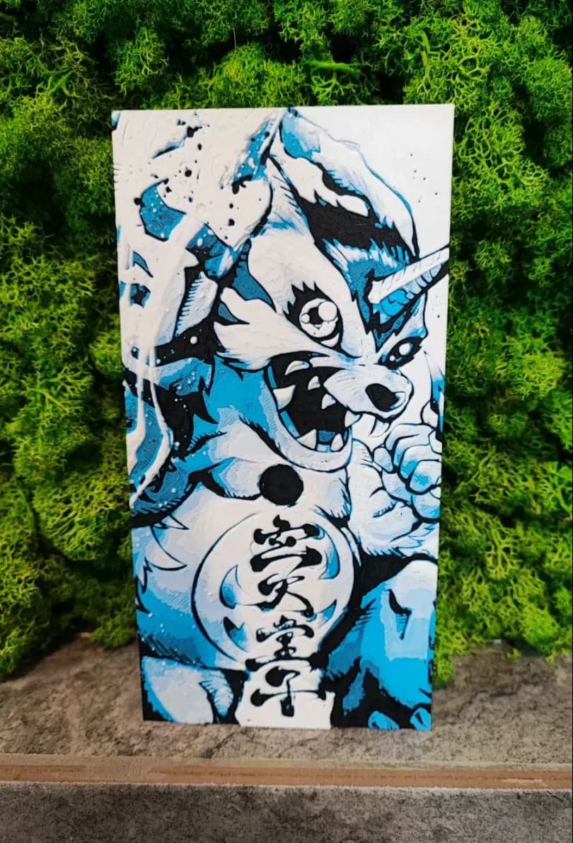 Gabumon by Garuda3D HueForge model: Gabumon by Garuda3D