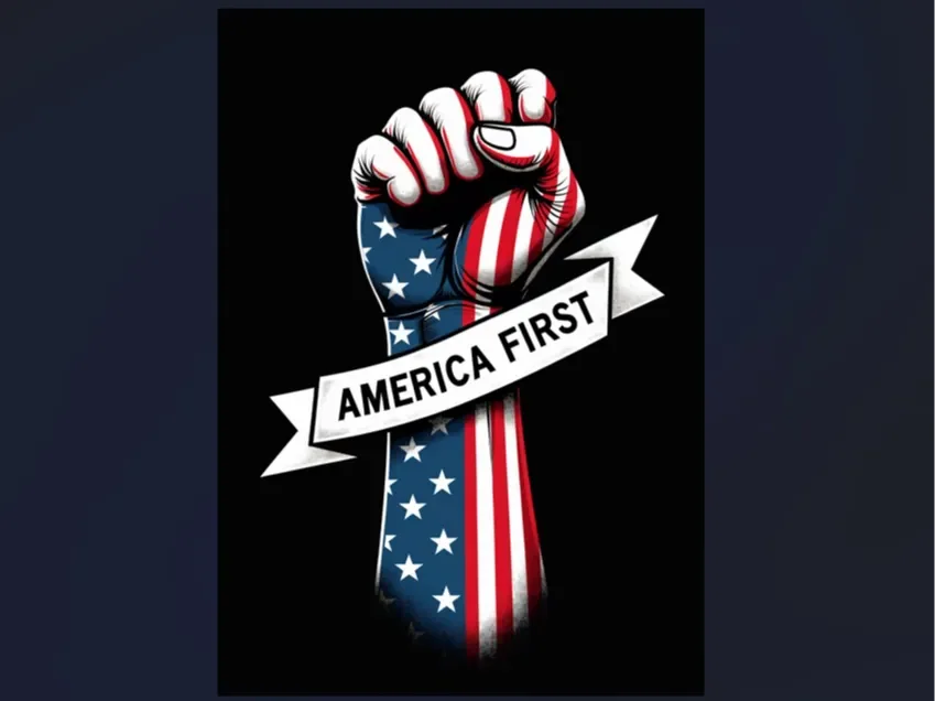 Hueforge America First by Luckyfer HueForge model: Hueforge America First by Luckyfer
