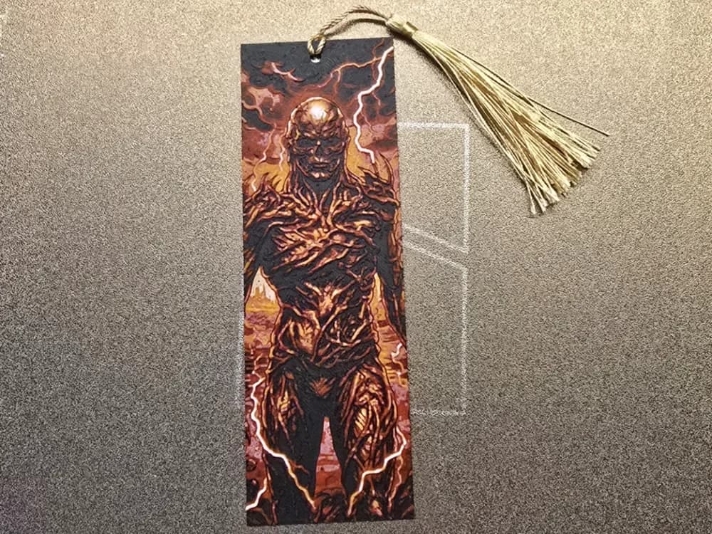 Stranger Things Bookmark - Vecna by 3D-Mentiel HueForge model: Stranger Things Bookmark - Vecna by 3D-Mentiel