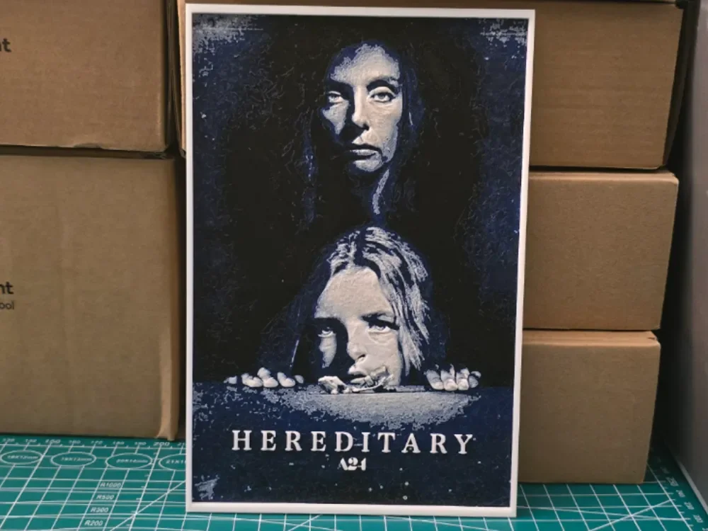 Hereditary Movie Poster - Hueforge Art by Lumpy3D HueForge model: Hereditary Movie Poster - Hueforge Art by Lumpy3D