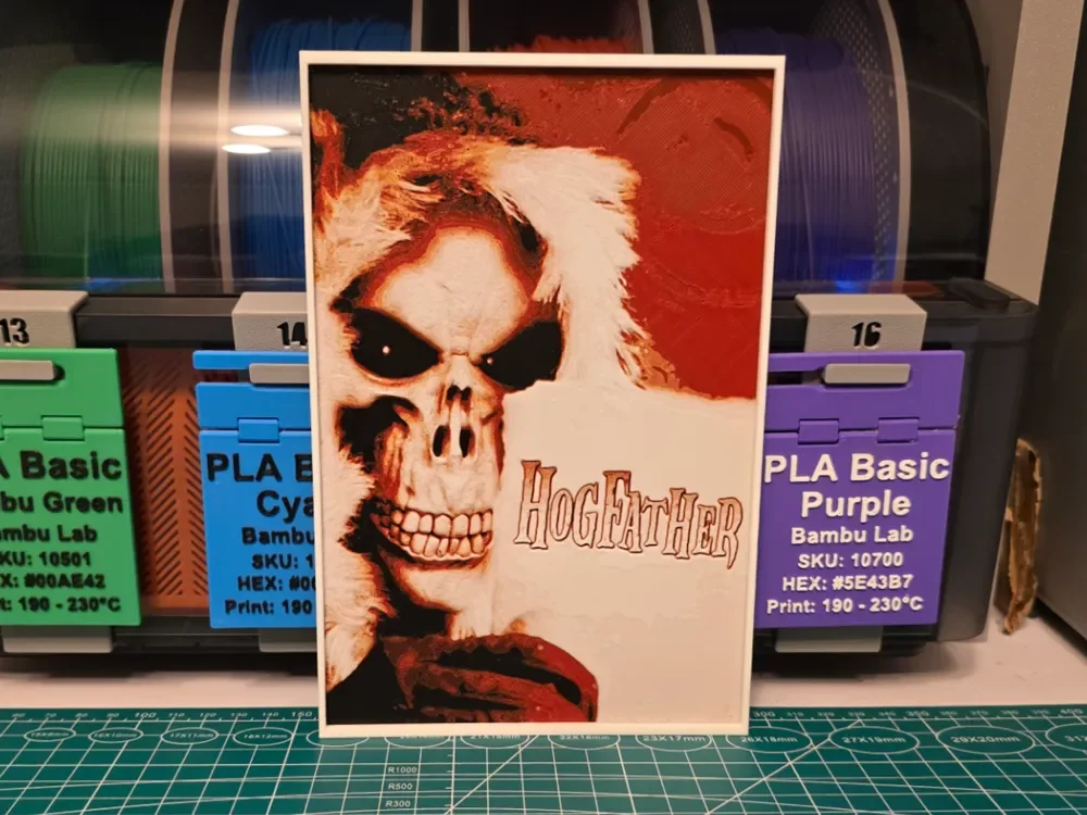 HueForge model: Hogfather Poster - Hueforge Art by Lumpy3D