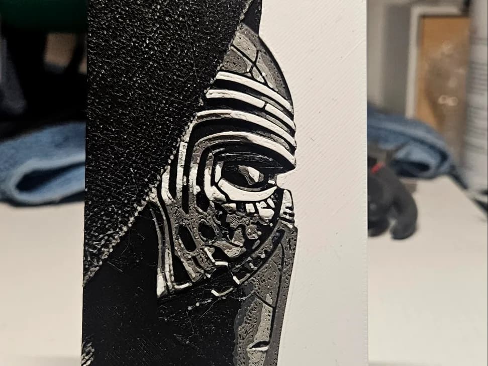 Kyle Ren Star Wars by Mano's 3d_Art HueForge model: Kyle Ren Star Wars by Mano's 3d_Art