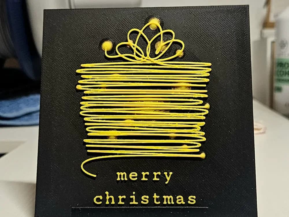 Christmas present simple lines