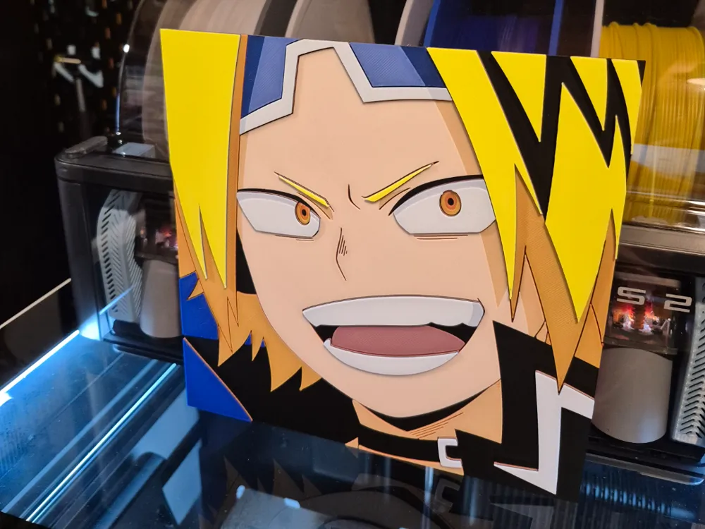 My Hero Academia - Chargebolt Closeup MHA Hueforge My Hero Academia - Chargebolt Closeup MHA Hueforge