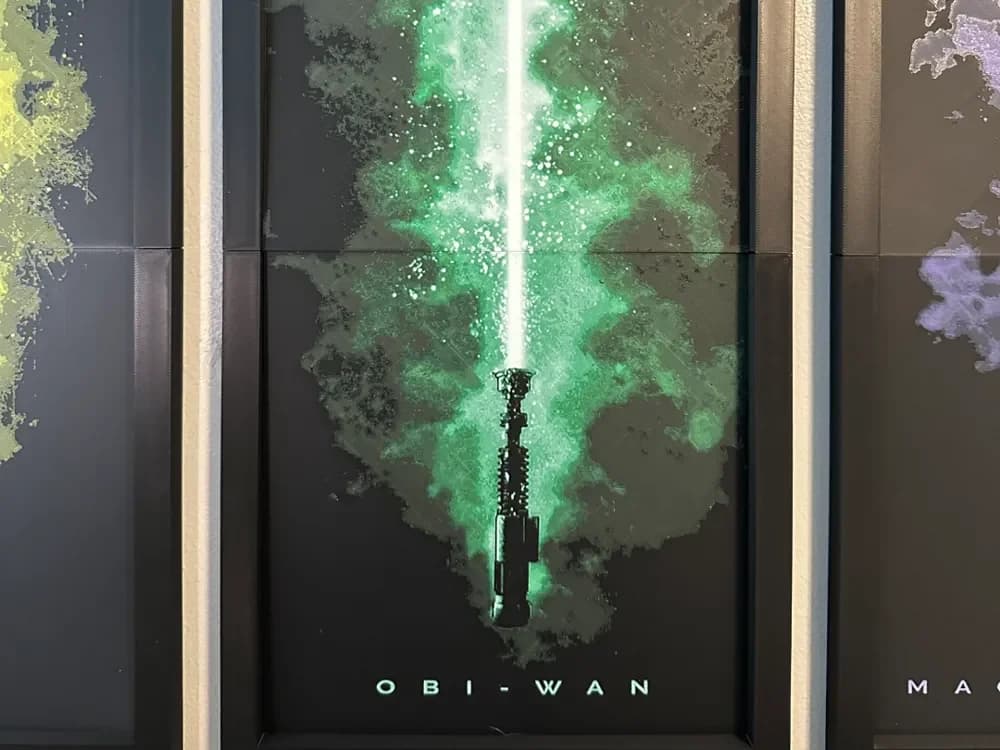 Obi-Wan Light Saber 2-piece Hueforge by Hey Ben HueForge model: Obi-Wan Light Saber 2-piece Hueforge by Hey Ben
