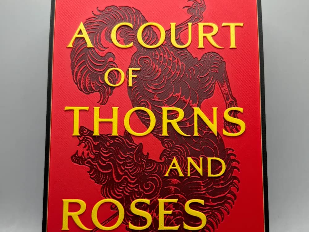 HueForge model: A Court of Thorns and Roses Hueforge by MonkeyForge 3D