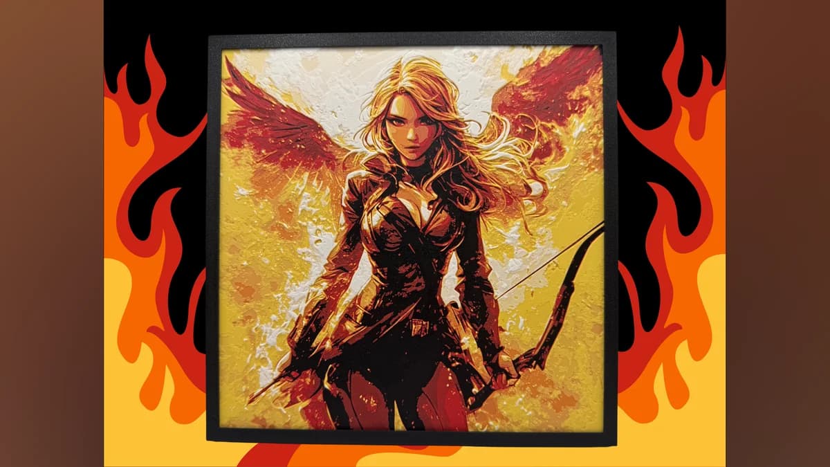 Katniss - The Girl on Fire - Hunger Games by Canadian Gamer HueForge model: Katniss - The Girl on Fire - Hunger Games by Canadian Gamer