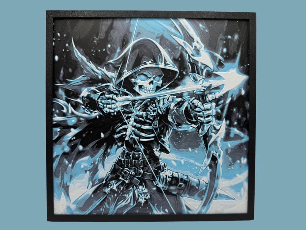 Skeleton Archer - Dungeons and Dragons by Canadian Gamer HueForge model: Skeleton Archer - Dungeons and Dragons by Canadian Gamer