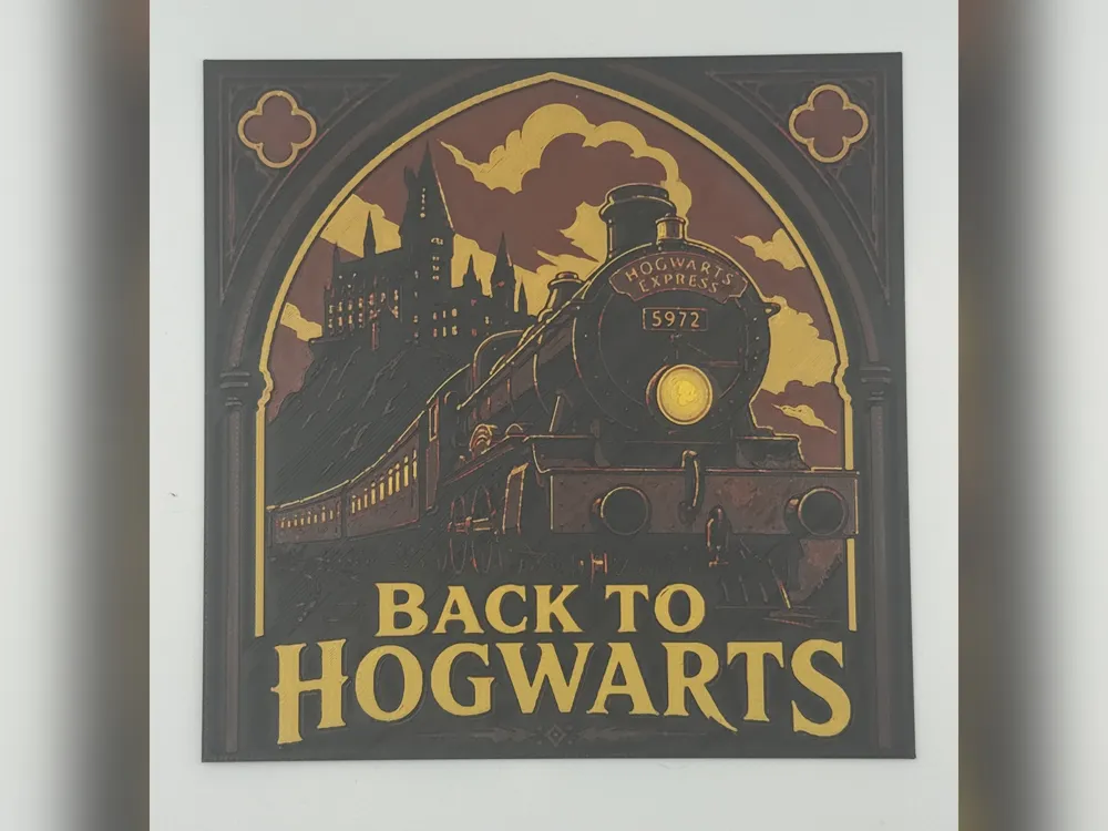 Back to Hogwarts Express HueForge Print Back to Hogwarts Express HueForge Print