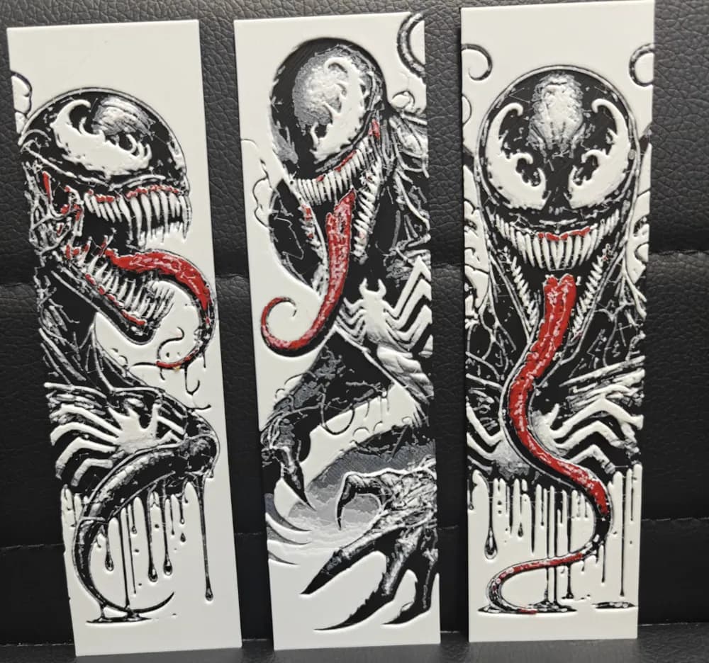 HueForge model: Venom Boomark Tri-set by TheHueforgeLady