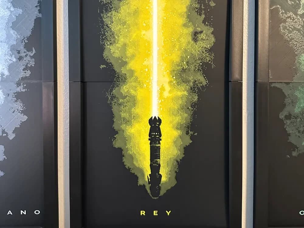 HueForge model: Rey Light Saber 2-piece Hueforge by Hey Ben