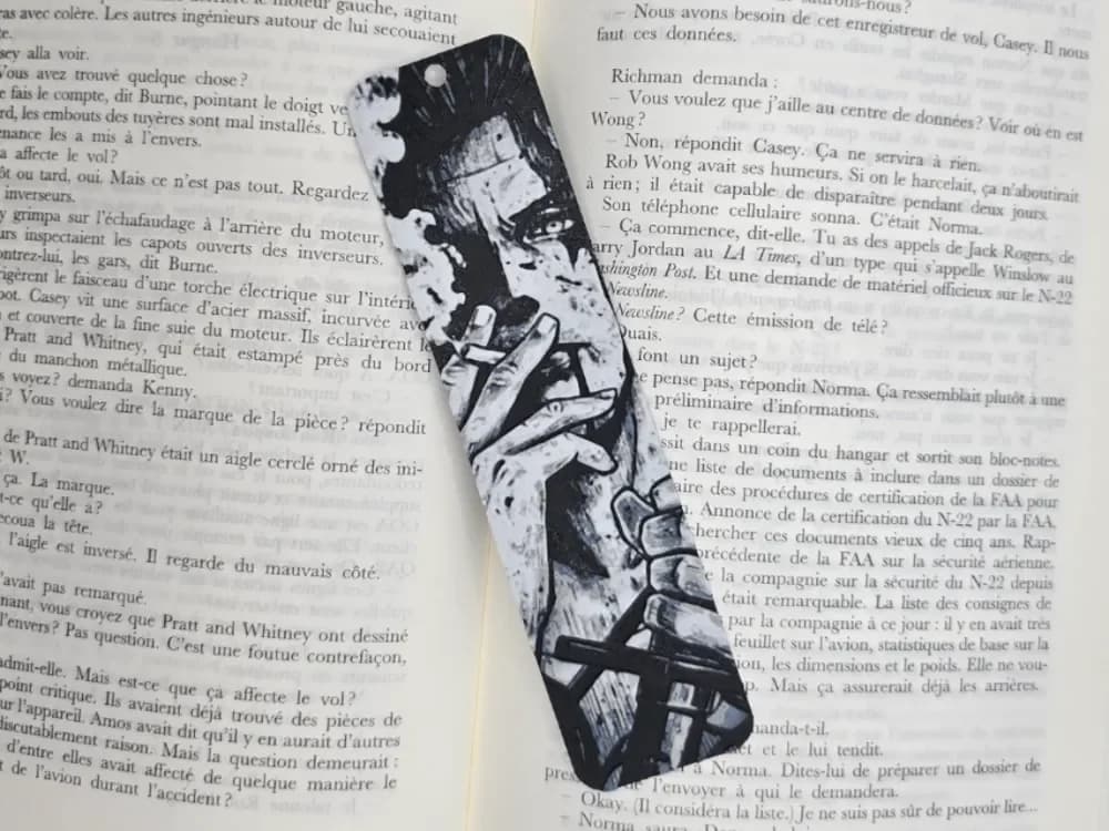 Bookmark Yami Black Clover by Kactus Fpv HueForge model: Bookmark Yami Black Clover by Kactus Fpv