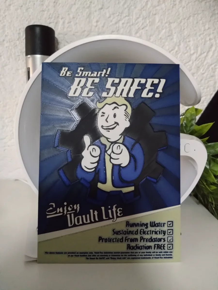 HueForge model: Fallout Vault Life (HueForge) by Asgar3D