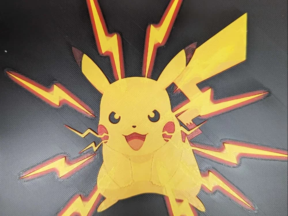 hueforge pikachu v4 by ZombiePaint3D HueForge model: hueforge pikachu v4 by ZombiePaint3D