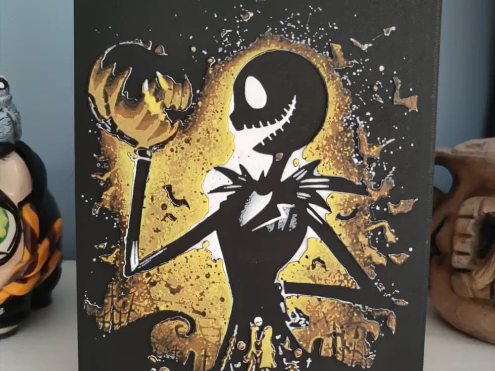 Hueforge Jack Skellington and his pumpkin Hueforge Jack Skellington and his pumpkin