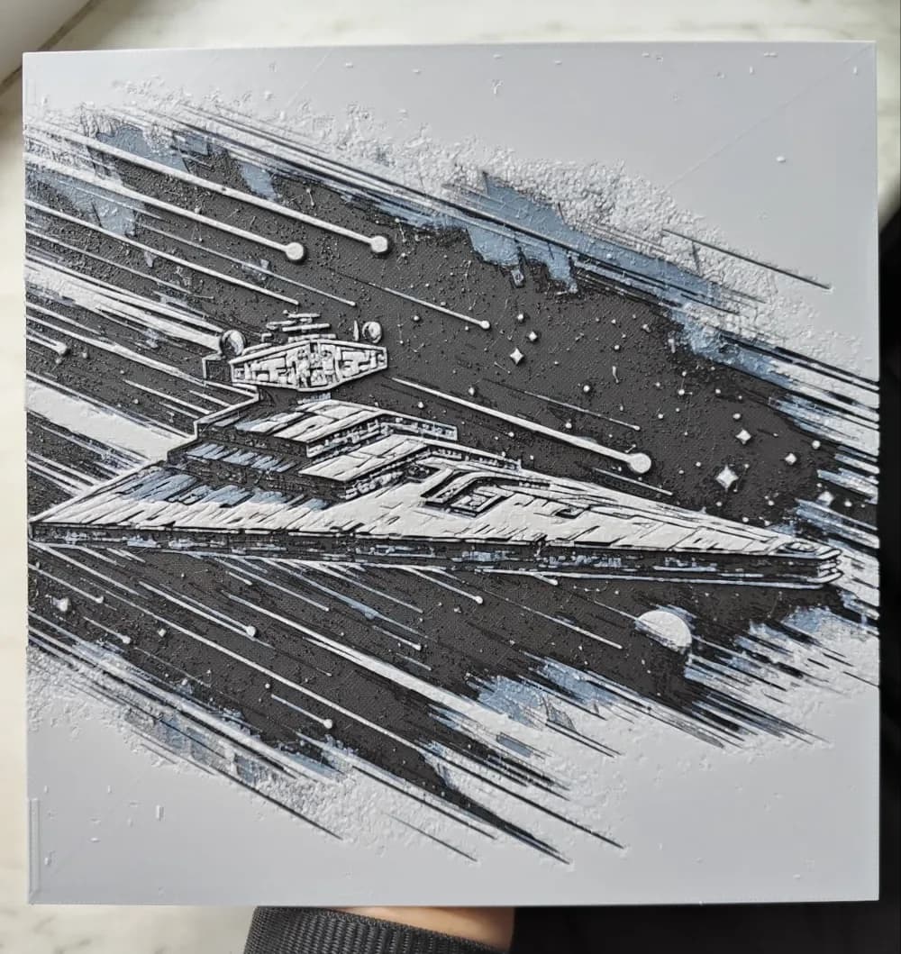 HueForge model: Star Destroyer - Star Wars - Hueforge by BeaN