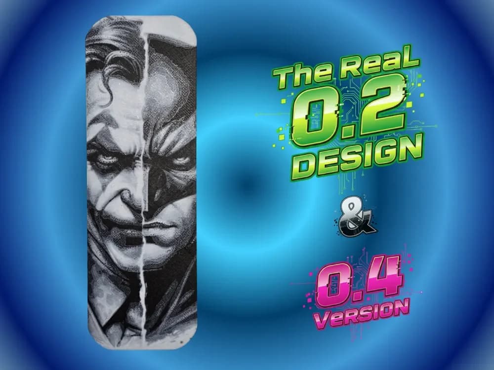 Batman 2 Faces Bookmark by Atrus Design HueForge model: Batman 2 Faces Bookmark by Atrus Design