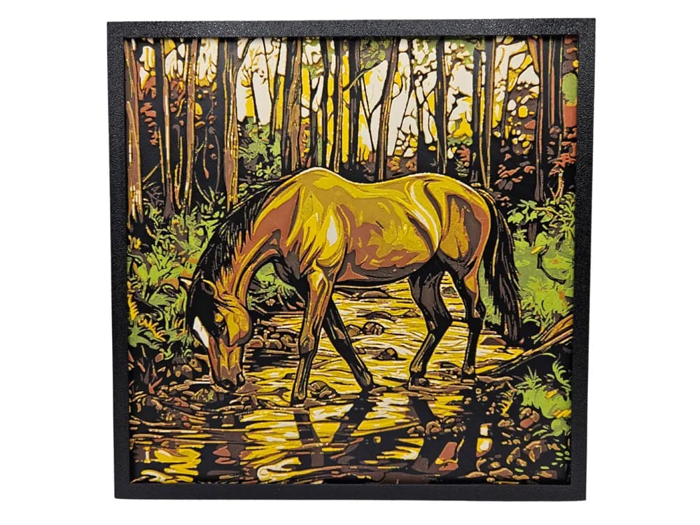 Horse in Stream by BusyKikiBee HueForge model: Horse in Stream by BusyKikiBee