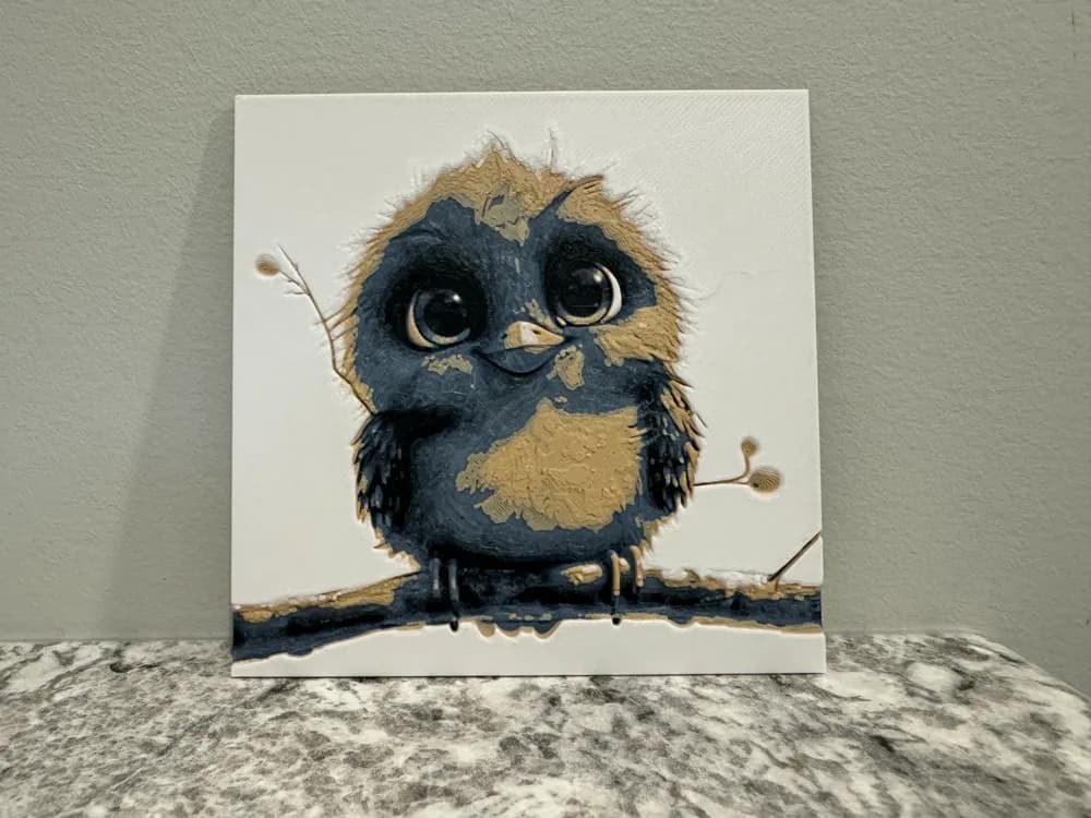 HueForge model: Happy Bird #1 by Canadian Gamer