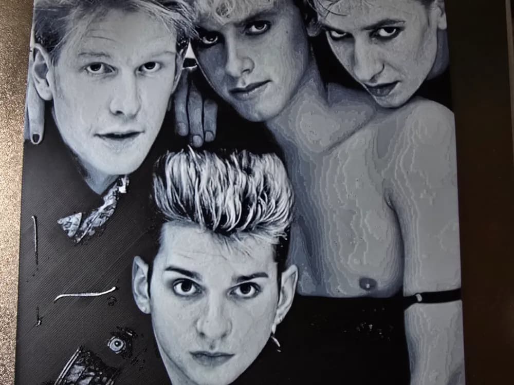 Depeche Mode Hueforge by 3D-Mentiel HueForge model: Depeche Mode Hueforge by 3D-Mentiel