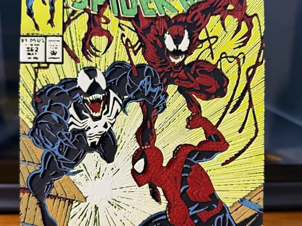 Spider-Man #362 (PART TWO) Comic Cover by Indepth_Creations HueForge model: Spider-Man #362 (PART TWO) Comic Cover by Indepth_Creations