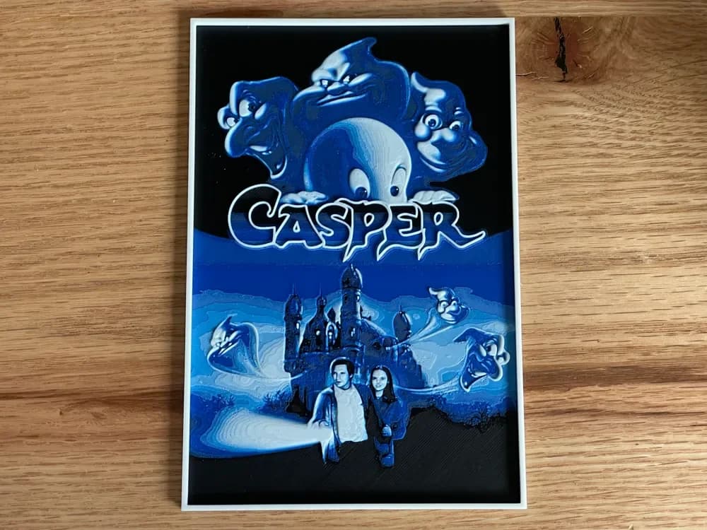 Casper (1995) Hueforge Movie Poster by NiiON HueForge model: Casper (1995) Hueforge Movie Poster by NiiON