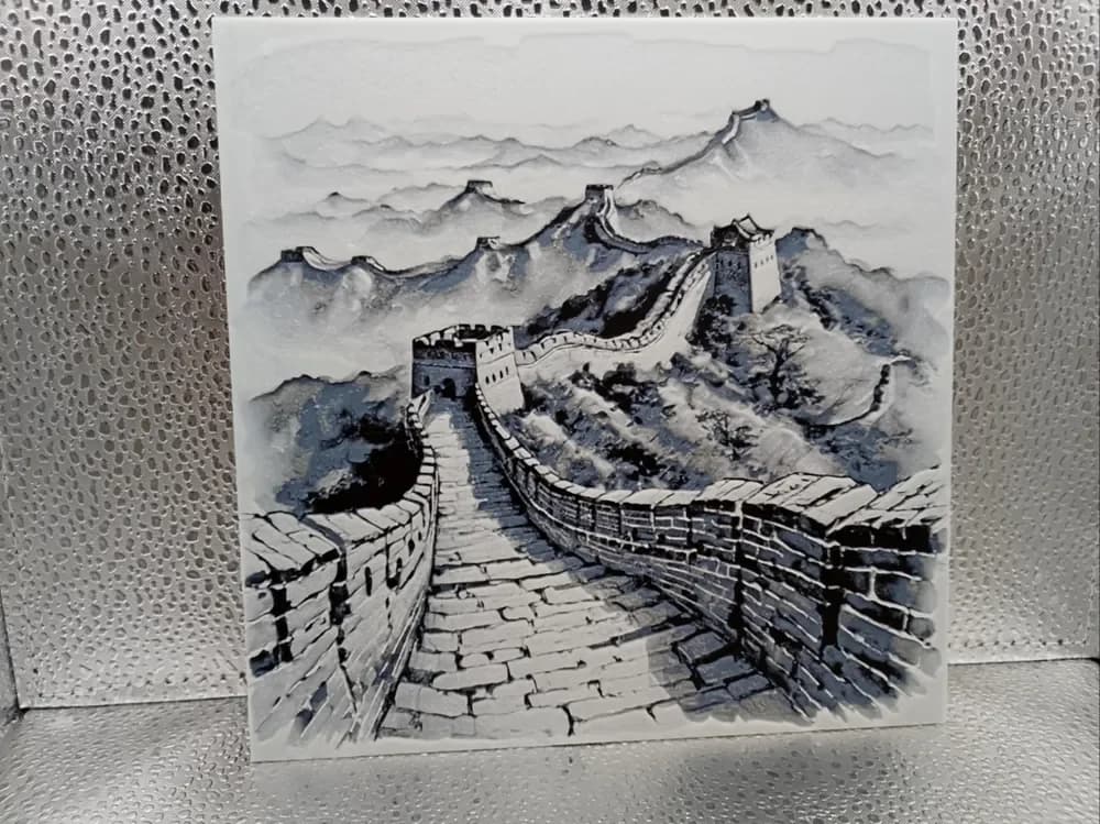 Great Wall of China – Hueforge by Borishotch Industries HueForge model: Great Wall of China – Hueforge by Borishotch Industries